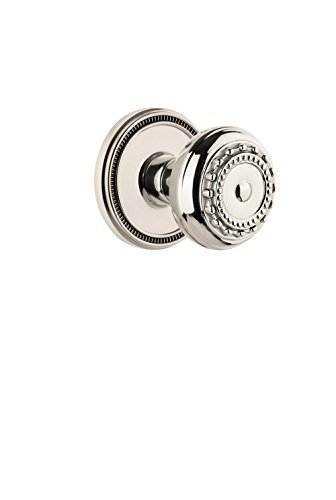 Grandeur 813564 Soleil Rosette Passage with Parthenon Knob in Satin Nickel, 2.75