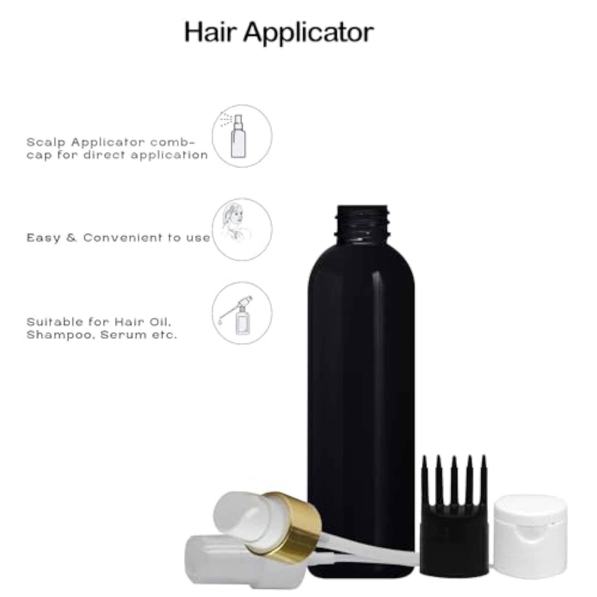 Set of 3 Durable Refillable Spray Bottles with Atomizers
