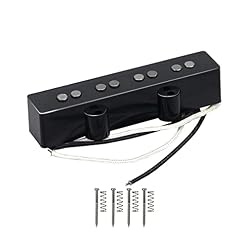 FLEOR Alnico 5 Micros Jazz Bass Micro manche Fit Fender 4 cordes Partie micro guitare basse jazz - Les Beatles, Paul McCartney, John Lennon, RIngo Starr, George Harrison