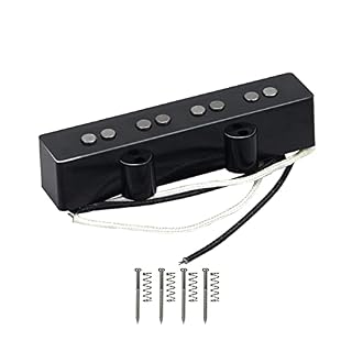 FLEOR Alnico 5 Micros Jazz Bass Micro manche Fit Fender 4 cordes Partie micro guitare basse jazz - Les Beatles, Paul McCartney, John Lennon, RIngo Starr, George Harrison