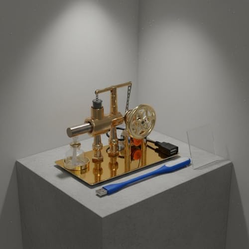 Generic Steam Engine Demonstrator Thermal Engine Physics Model Mechanical Generator Interactive Educational Toy Metal Construction Suitable Projects Home Study Student Learning - Image 2