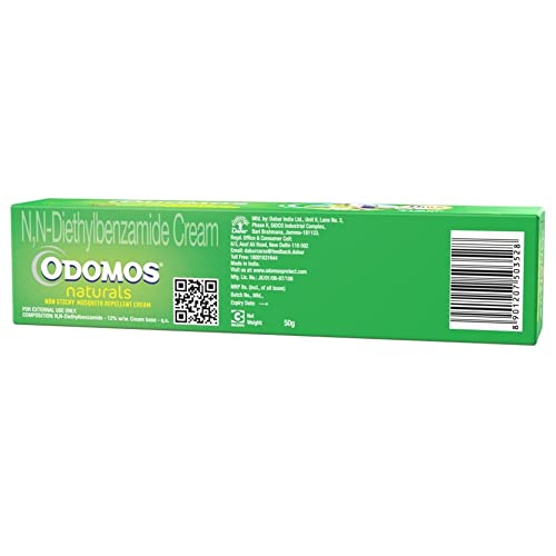 Dabur Odomos Naturals Non-Sticky Mosquito Repellent Cream - 50 Gm