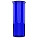 60 Dram CR Plastic Packaging Pop Top Containers - Child Resistant Travel Holder Vial Bottles - 75 qty (Translucent Blue)