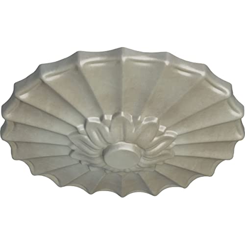 Image of 9 inchOD x 1 3 /8 inchP Shakuras Ceiling Medallion (Fits Canopies up to 1 3 /8 inch), Hand-Painted Flash Gold