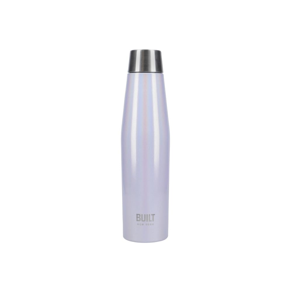 Rackhams Lilac/Pink Built Apex 540Ml Insulated Water Bottle, Bpa-Free 18/8 Stainless Steel - Iridescent - Stainless Steel - Water Bottle