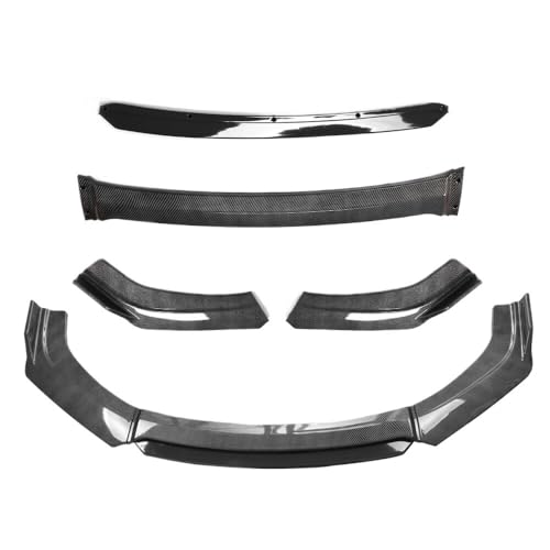 Kit lame de pare-chocs avant pour Audi A3 S4 RS3 B8 B9, spoiler 3 pièces effet carbone