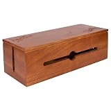 CLPEEN Kabel Management Box Kabel Organizer Box für VerläNgerungs Kabel Streifen ÜBerspannungs Schutz Draht Dunkel