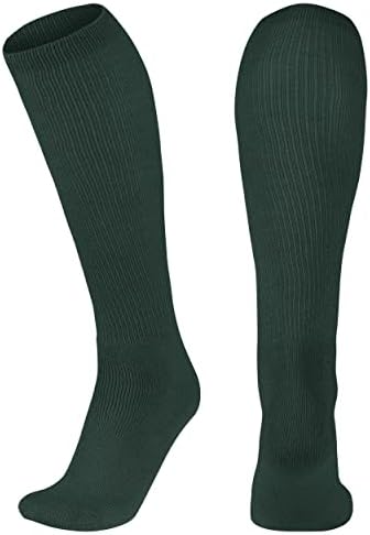 CHAMPRO womens Multi-sport Athletic Compression for Baseball, Softball, Football, and More Multi Sport Socks, Forest Green, Small US