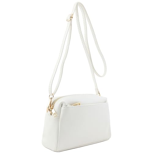 Image of FashionPuzzle Triple Zip Small Crossbody Bag