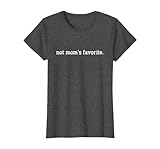 Not Mom's Favorite Lover Mother Groovy Apparel T-Shirt, Women, Dark Heather Grey, Large