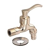 Boquilla de grúa funcional: el grifo decorativo en forma de grúa ofrece estilo y función, ofreciendo un flujo de agua constante para tareas de lavado mientras sirve como una pieza de conversación en su jardín o área de utilidad.