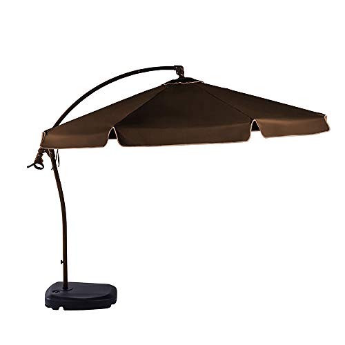 Ombrelone Búzios Marrom Com Base Belfix 3 Metros