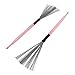 2PCS Drum Stick, Double Headed Dual Purpose Maple Drum Brush Rubber Steel Wire Portable Percussion Brush with Carry Bag for Drum Set Cleaning