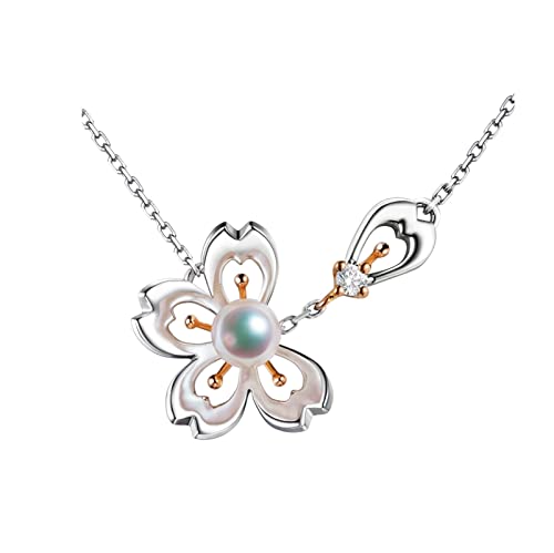 Collier de perles pour femmes et diamant 18k éclatant