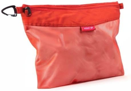 pack all Water-resistant Material Zipper Pouch, Mesh Zipper Bags for Storage, Travel, Office (Orange, Large) - Image 7