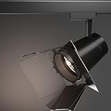 4er-Set PORTLAND | LED Stromschienenstrahler | Flügelbegrenzer | Schwarz | 36W / 4000K | Neutralweiß | Schienenleuchte, Schienenlampe
