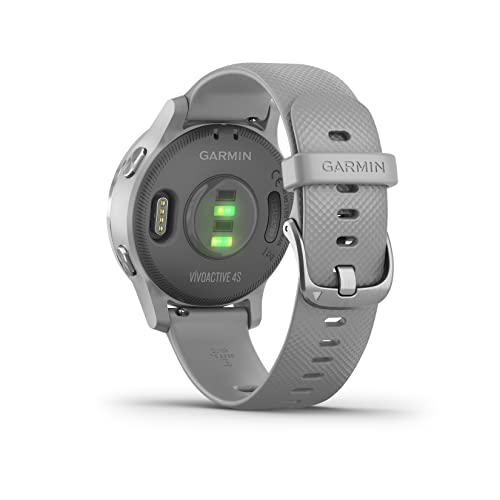 Garmin Vivoactive 4S Smartwatch GPS, Music, Garmin Pay, Wi-Fi, Grigio (Powder Gray / Silver)