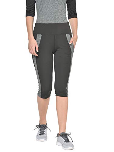 Image of CHKOKKO Women's Skinny Fit Polyester Workout Capri