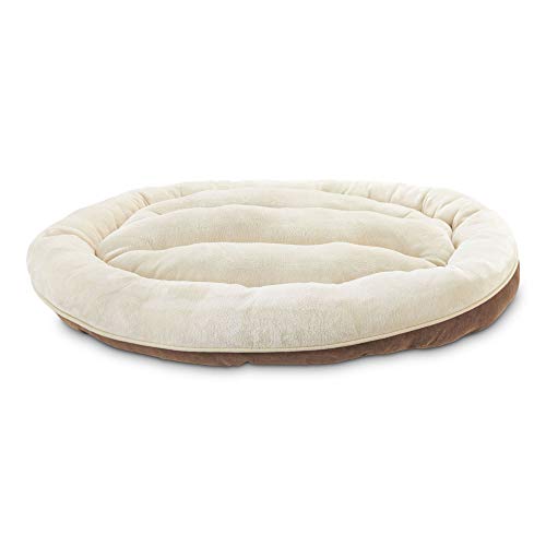 Animaze Brown Circle Bolster Dog Bed, 34