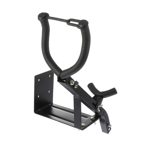 ERINGOGO 1pc Saxophone Hanger Durable Wall Mount Stand for Alto Tenor Saxophones Easy Installation Smooth Edges for Storage Exhibition Display Black