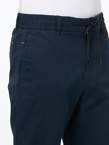 BOSS Techno Twill Tapered Chino Trousers,Blueberry Blue,32323