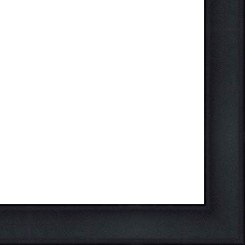 Picture Frame Moulding (Wood) 18ft Bundle - Contemporary Black Finish - 0.75" Width - 3/8" Rabbet Depth