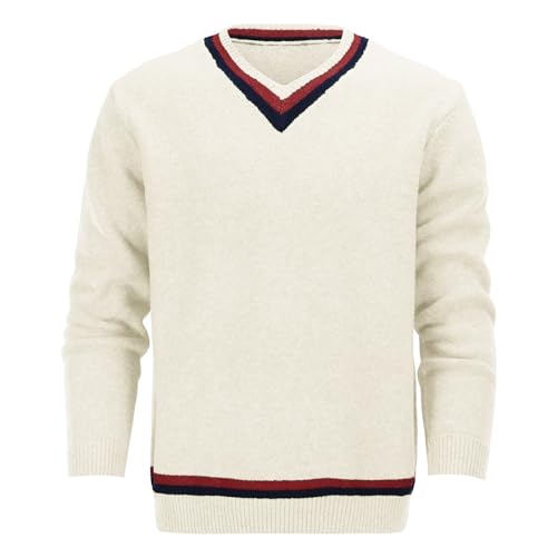 Mens Casual Slim Fit Sweaters V Neck Lightweight Soft Long Sleeve Fashion Pullover Top3