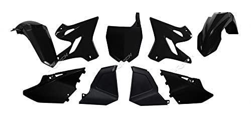 Kit carenatura Kit plastica nera Racetech moto Yamaha 125 YZ 2002-2015 carenatura carrozzeria