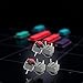 5 Pcs Mute Button 6x6x7.3mm Square Switch Silent Switch Button Micro 10 Million Mouse Micro Industrial Switches(Gray, Black, Red)