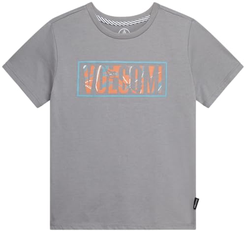 Image of Volcom Baby Boys Swim Set - 2 Piece Short Sleeve Swim Shirt Graphic Tees & Board Shorts - Infant Toddler Little Boys Swimsuit