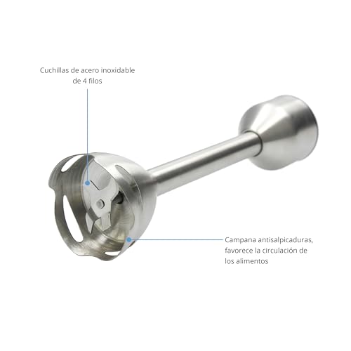 Batidora de mano 1200W TM Electron TMPBA016 con brazo de acero inoxidable 6