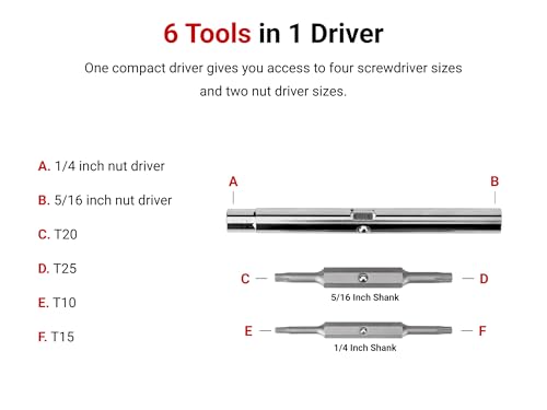 Image of TEKTON 6-in-1 Torx Driver | DMS18012