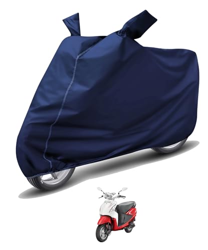 Image of Auto Hub Waterproof Scooty Cover Compatible with Hero Pleasure Dustproof, UV Protection Two Wheeler Scooty Pleasure Cover - Blue