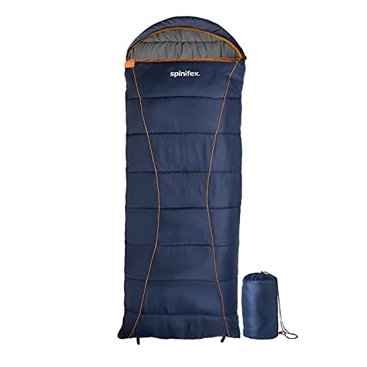 Spinifex Sleeping Bag | Cozy and Thick Sleeping Bags Delivers Extra Warmth | Advanced Hollow Fiber Provides Extreme Comfort | Tear Resistant No Snags Sleeping Bags for Adults. Camping Sleeping Bags