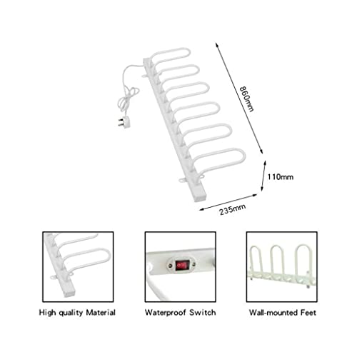 Secador eléctrico de calzado pared 6 zapatos 110V blanco miniatura 4
