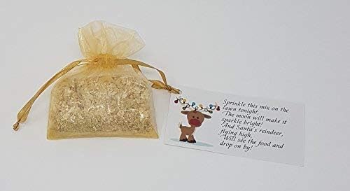Other MAGIC BAG OF SPRINKLE REINDEER FOOD OATS DUST CHRISTMAS EVE SANTA FUN ACTIVITY (Golden Angel Gold)