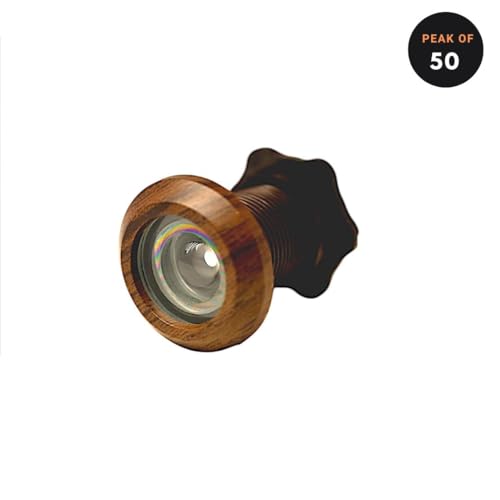 Image of Eye Berry Door Viewer Peephole,Full abs Door Eye Glass lens180-Degree Wide Angle Lens.20 MM to 38 mm Door thikness 25 mm Hall Required (50, wengy Wooden)