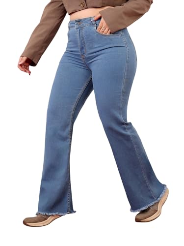 Image of Miss Chase A+ Women's Bootcut High Rise Regular Length Stretchable Denim Jeans