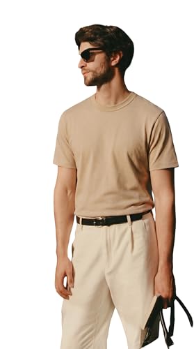 Image of Men's Solid Round Neck T-Shirt | Regular Fit Cotton Casual Tee | Half Sleeve | S to 3XL Sizes | Soft Breathable Everyday Wear for Daily Use, Gym, Summer & Casual Wear