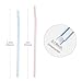 [Honest ECO ] 9.45inch Flexible Plastic Straws Extra Long Bendy Straws Prefer for Tall Glassees/Water Tumbler/Bottled Drinks/All Hot or Cold Low Viscosity Drinks (Stripe)