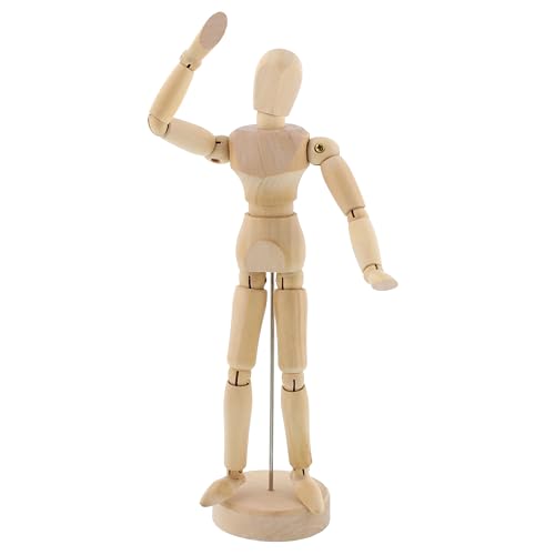 U.S. Art Supply 8'' Wooden Male Manikin