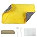 BFYDOAA USB Heating Pad 30 x 60cm Portable Electric Heat Pad for Neck, Back, Shoulders, Cramps - 2 in 1 Hand Warmer Pouch and Pad for Women Men(Yellow)