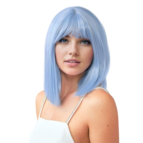 Finler Light Blue Bob Wig