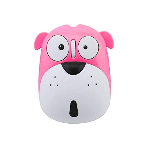 FLY WAY Cute Wireless Mouse, Cartoon Dog 2.4GHz Rechargeable Cordless Mouse with Nano USB Receiver Children Mice Kids Gaming Mouse for Notebook,Laptop,PC,Desktop(Pink) Cover