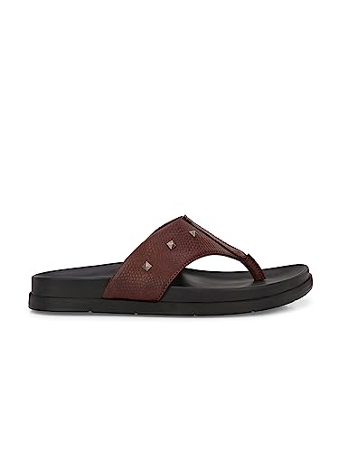 Image of San Frissco Men's Sandal with Cushioned Footbed /Ultra Soft Lightweight Durable Chappal with Bounce Back Upper Material /Festive Ethnic Wedding Slip on Slippers for Men
