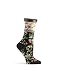 Ozone Women's Mona Linen Socks,Black,One Size