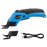 WEKAMOS 充電式コードレス電動はさみ 強力マンガンスチール刃 大容量バッテリー搭載 ハンドヘルド多用途裁断ツール 布 カーペット 段ボール