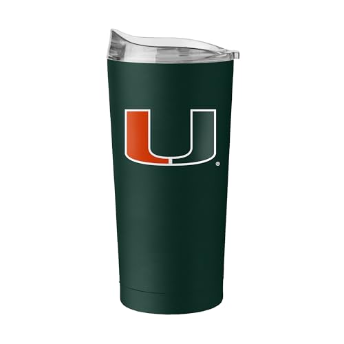 Image of Logo Brands NCAA 20 oz Powder Coat Stainless Tumbler -Double-Wall Insulated Everday Tumbler for Hot or Cold Drinks, High Lip Lid, Team Color