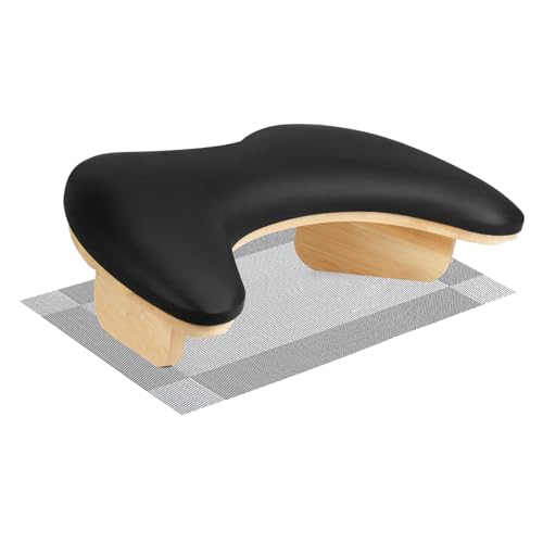 Generic Soporte para Manicura con Reposabrazos Y Almohada para Uñas con Base Antideslizante. Accesorio Práctico, Profesional Y Resistente para El Hogar Y El S, Negro