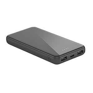 Candytech 12000 mAh Back Glass Fast Charging Powerbank for All Smartphones (Black)